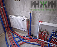 Монтаж коллектора и радиаторов отопления дома в г. Железнодорожный