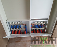 Система радиаторного отопления с коллекторами Valtec в доме в Москве