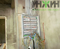 Монтаж электропроводки, подключение электрощита дома в ДНП "Топаз"