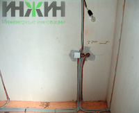 Монтаж электроустановочных изделий дома в ДНП "Топаз"