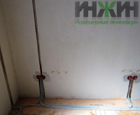 Монтаж электрики в стене дома (ДНП "Топаз")