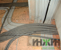 Монтаж электрики - кабели розеток  в ДНП "Топаз"