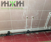 Монтаж точек водопровода и канализации в санузле дома в СНТ "Загорново-2"