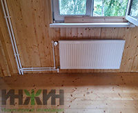 Монтаж радиаторного отопления дома в СНТ "Загорново-2"