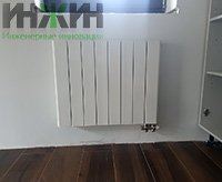 Дизайн-радиатор отопления SEBINO, монтаж в частном доме в Звенигороде
