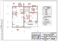 Проект электрики - розетки 1 этажа дома в СНТ "Алмаз"
