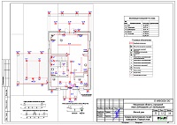 Электропроводка - освещение 1 этажа дома в Домодедово Проект электрики - освещение 1 этажа дома в Домодедово