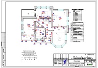 Проект электрики - освещение 2 этажа дома в КП «Европейский квартал»