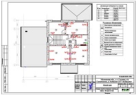Проект электрики - электрика 2 этажа дома&nbsp;в СНТ «Кубасово»