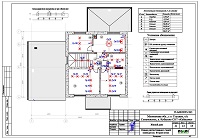 Проект электрики - освещение 2 этажа дома&nbsp;в СНТ «Кубасово»