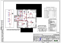 Проект электрики - освещение 2 этажа дома в НП Кстинино
