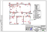Проект электрики - розетки 1 этажа дома в с. Новая Усмань Воронежской области