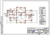 Проект электрики - розетки 1 этажа дома в КП "Подосинки Ленд"