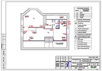 Проект электрики - розетки 3 этажа дома в мкр Пушкинский лес