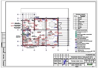 Проект электрики - розетки 1 этажа твинхауса в ДСК "Поречье"