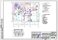 Проект электрики - освещение 2 этажа твинхауса в ДСК "Поречье" (правая часть)