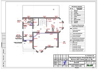 Проект электрики - розетки 1 этажа дома в ДНП "Святая Гора"