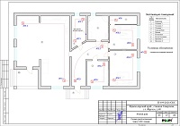 Проект электрики - пожарная сигнализация дома в станице Северской Краснодарского края