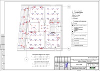 Проект электрики - освещение 2 этажа дома в дер. Супонево