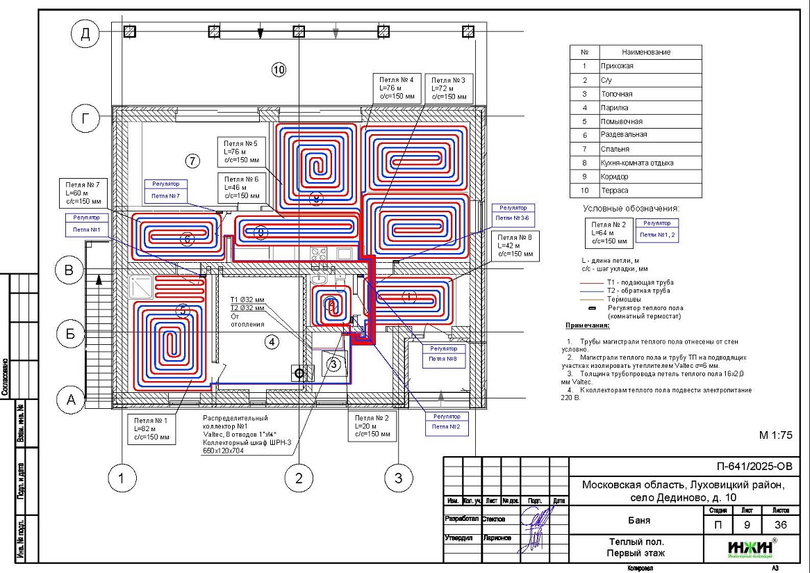 Проект отопления бани в с. Дединово Разработан проект отопления бани в с. Дединово