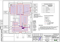 Проект теплого пола дома в Домодедово