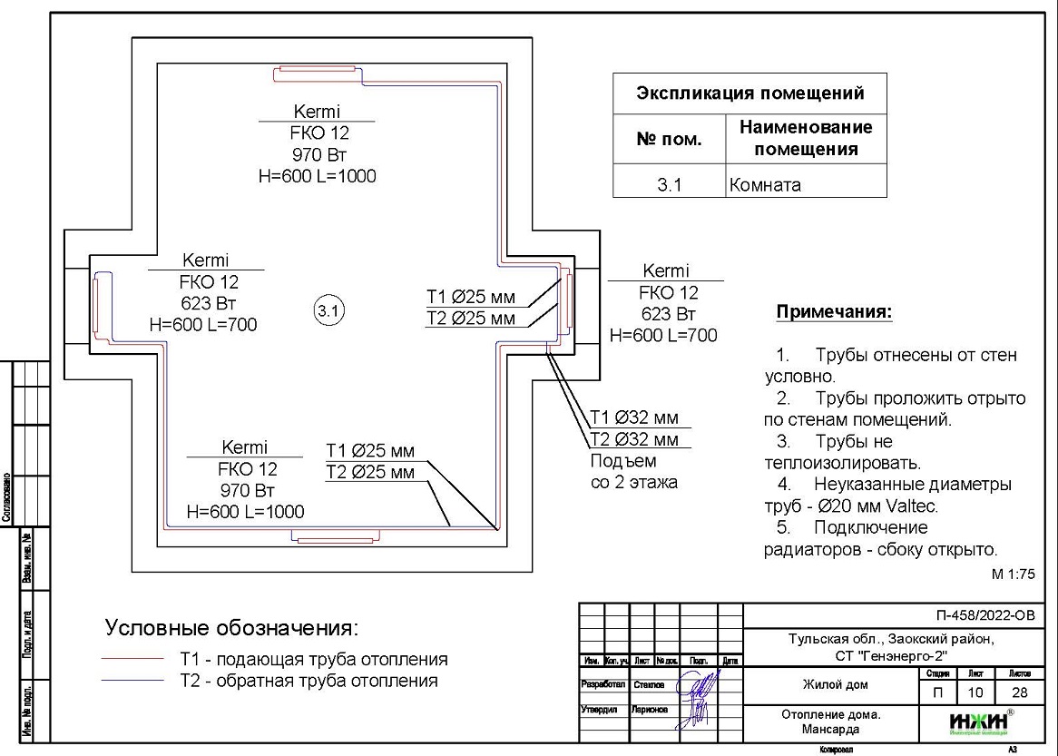 Отопление дома, расчет отопления 1759