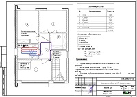 Проект теплого пола дома в Краснодаре (2 этаж)