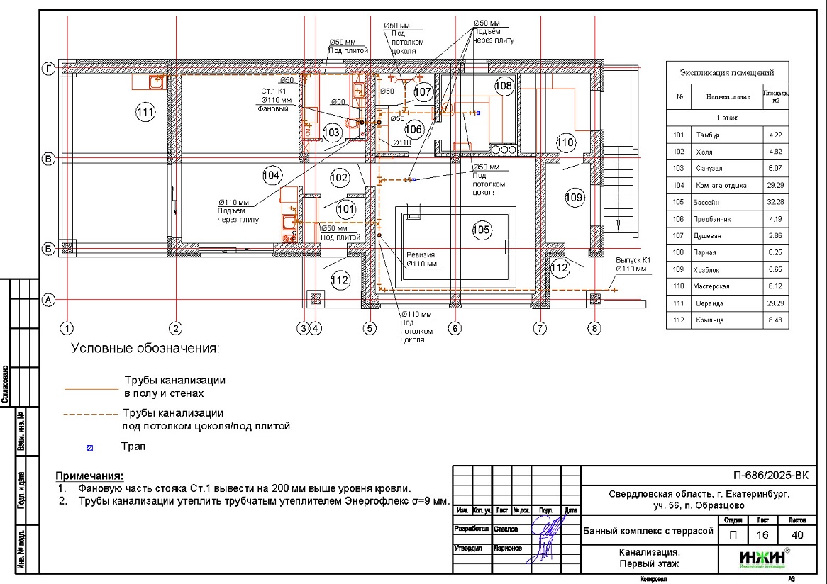 Разработан проект канализации бани в Екатеринбурге
