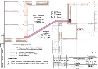 Трассы наружных сетей отопления и водопровода в Подольске, проект