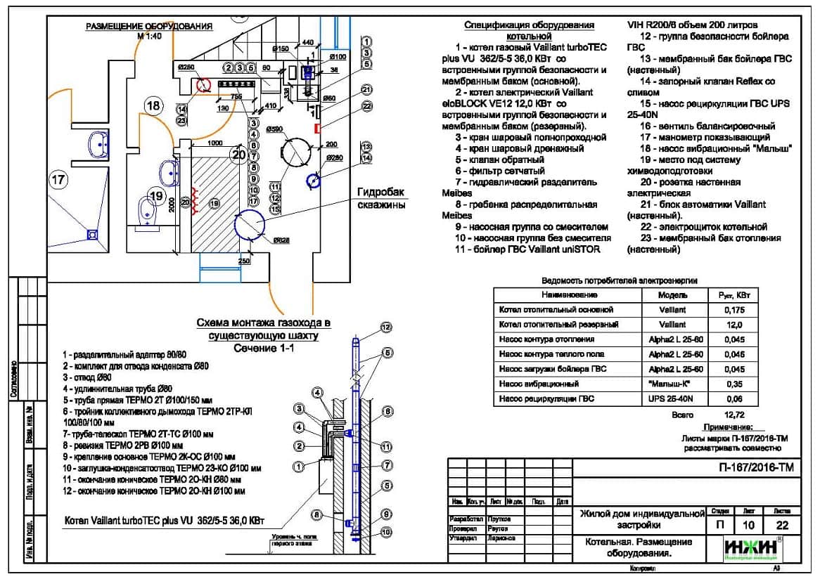 Пример проекта системы отопления 823