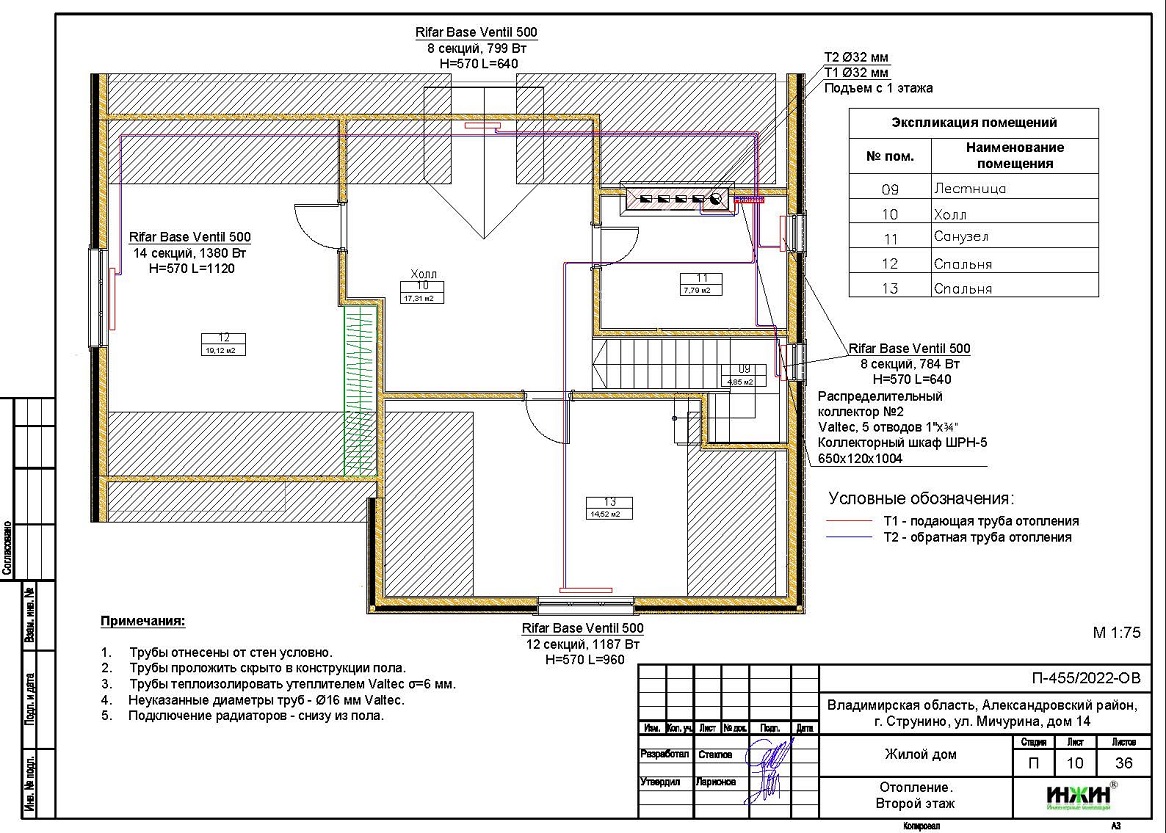 Отопление дома, расчет отопления 1784