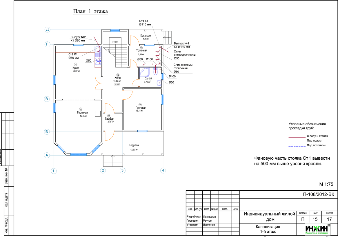 Проект системы отопления 703
