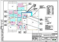 Проект системы отопления дома с баней площадью 398 м.кв.