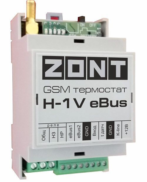 ZONT H-1V eBus - GSM термостат для котлов Vaillant и Protherm