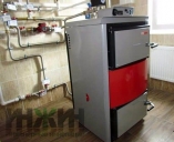 Монтаж твердотопливного пиролизного котла Dakon