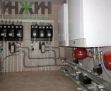 Монтаж двух коллекторов Meibes с гидравлическими стрелками