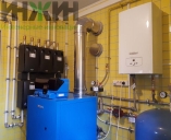 Напольный газовый котел Buderus с резервным Protherm Скат