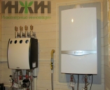 Котел на стене с модулем Meibes Kombimix