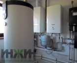 Напольный бойлер ACV, монтаж с котлами Vaillant  в котельной