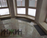 Монтаж встроенных в пол конвекторов Изотерм