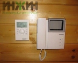 Монтаж комнатного регулятора Rapidomatic в деревянном доме