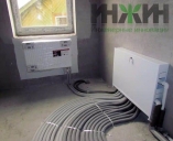 Монтаж коллекторного шкафа Grota и радиатора Kermi