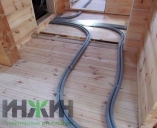 Монтаж трубопроводов отопления в деревянном доме