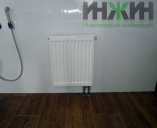 Радиатор отопления Kermi, монтаж в санузле