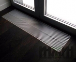 Монтаж конвектора, встроенного в пол