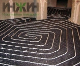 Монтаж теплого пола: труба металлопластик Oventrop, основание маты Oventrop NP35