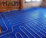 Теплый пол в доме из клееного бруса