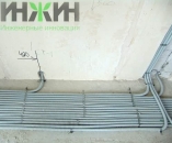 Скрытая электропроводка в полу под заливку стяжки