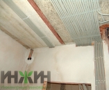 Электропроводка (скрытая) в стенах и на потолке