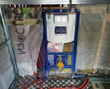 Установка инсталляции для канализации в каркасном доме Установка инсталляции для унитаза